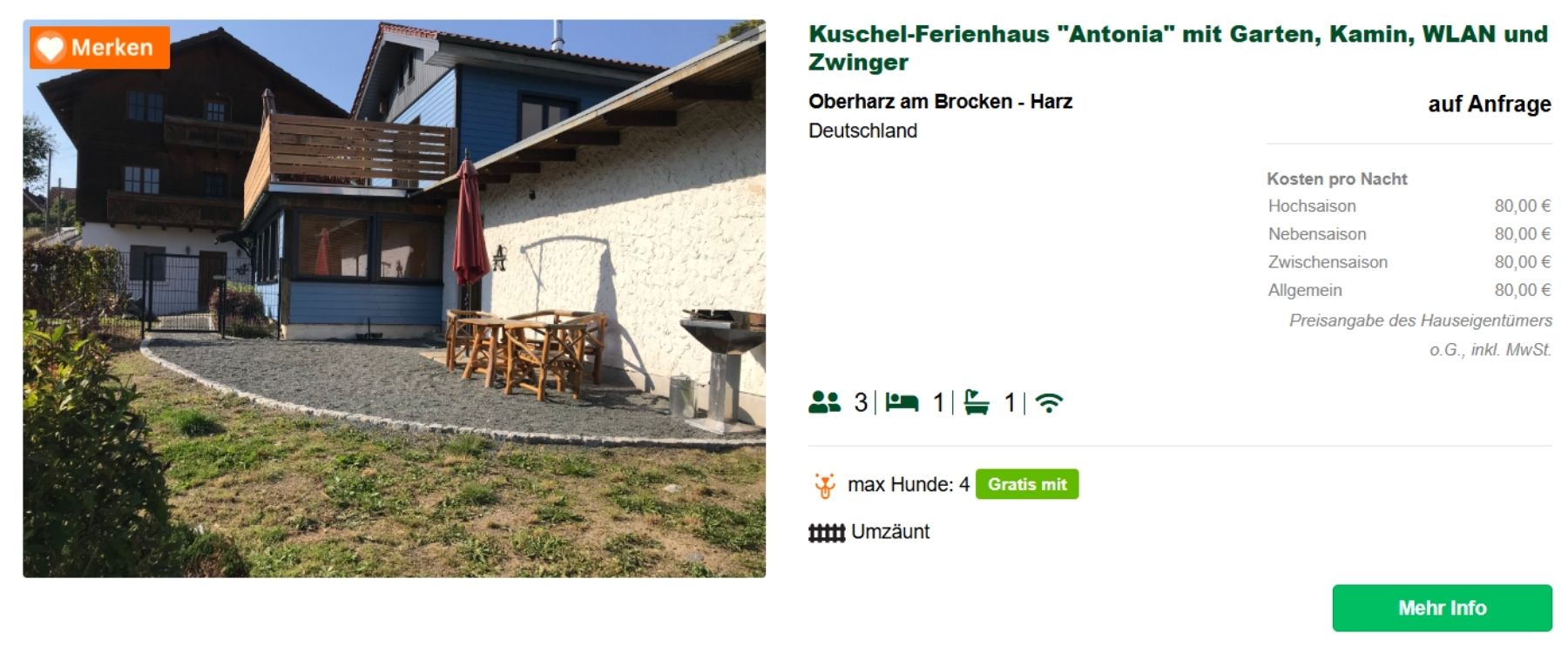 Ferienhaus inserieren bei Urlaub auf Pfoten