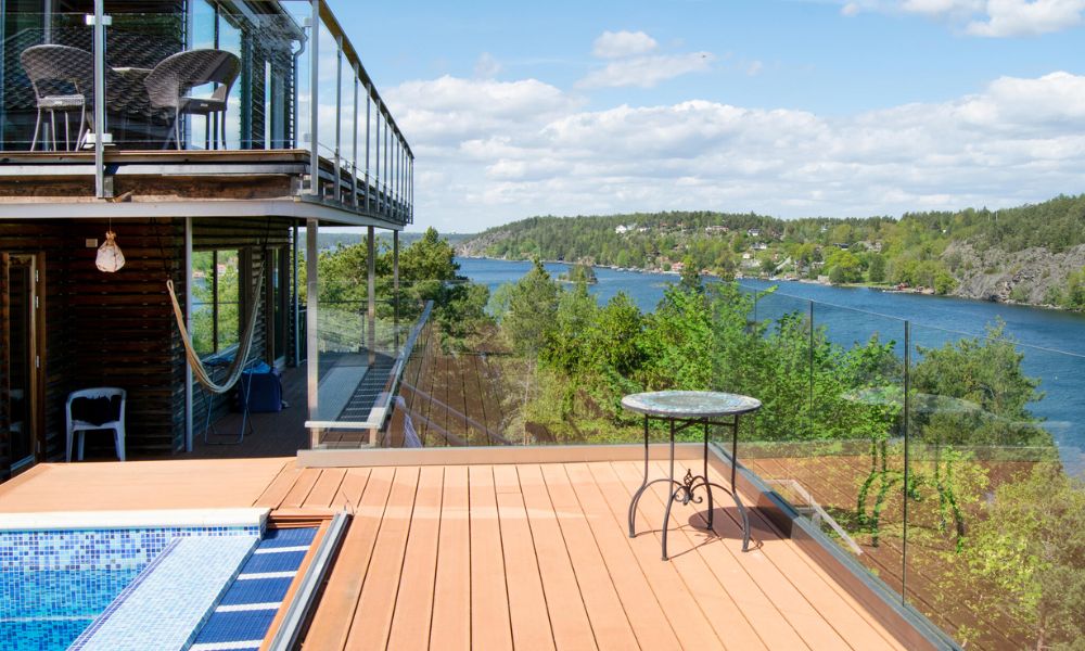 Umzäuntes Ferienhaus in Saltsöbaden, Schweden