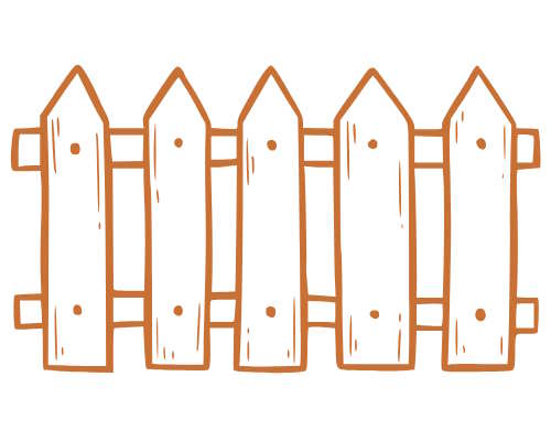 eingezäuntes Grundstück