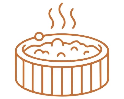 Ferienhaus mit Whirlpool oder Hottub