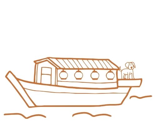 Kurzurlaub mit Hund im Hausboot