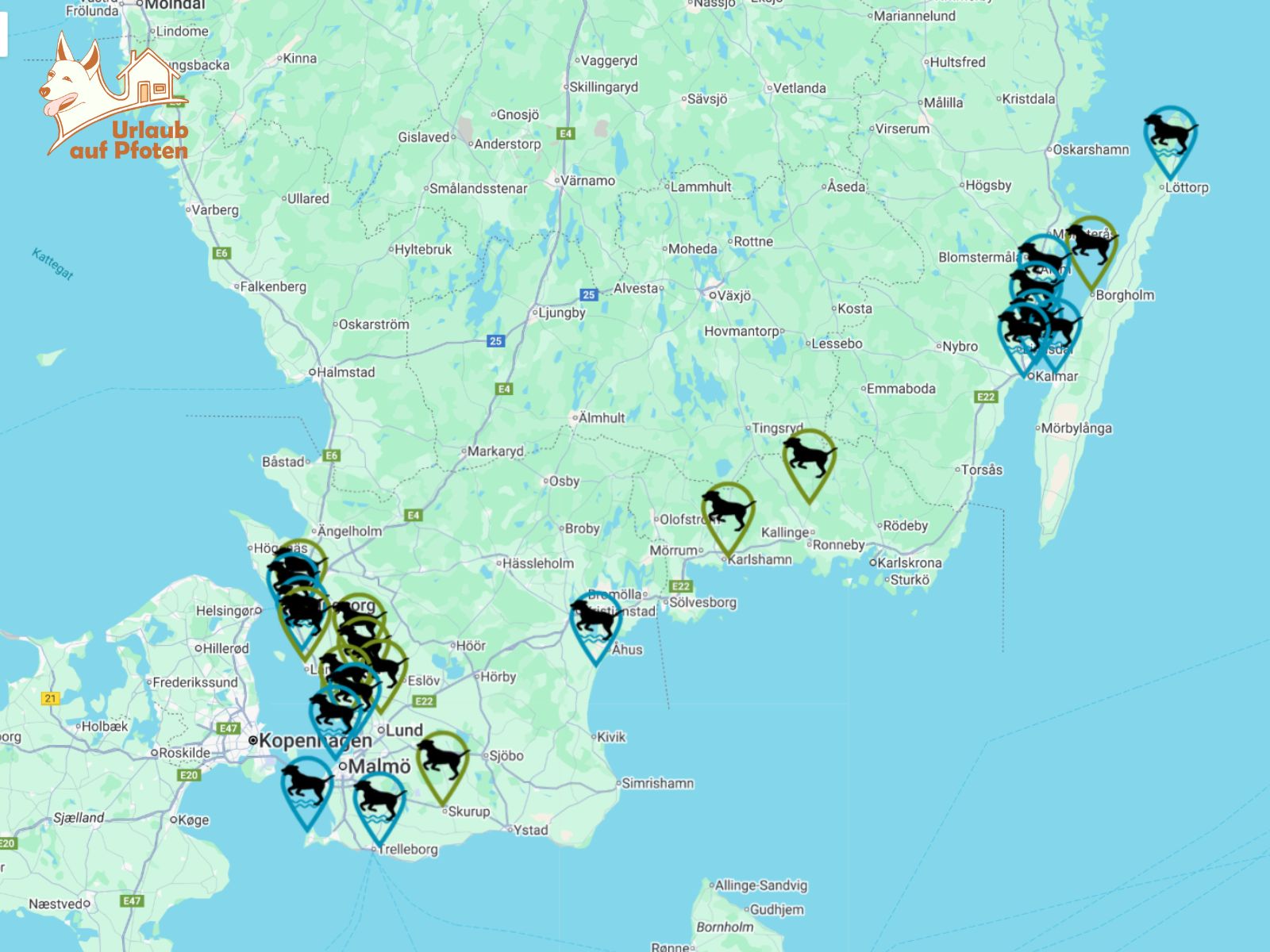 Hundestrände in Schweden
