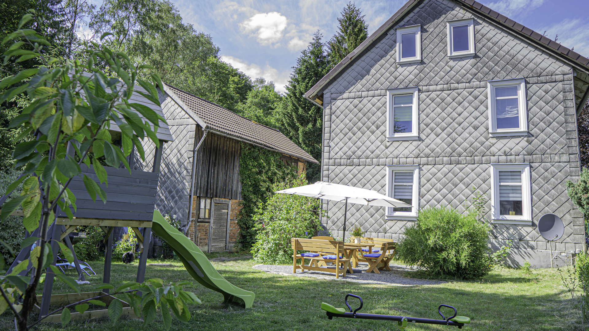 Ferienhaus mit umzäuntem Garten in Altenau (Deutschland) und 10 Hunde erlaubt